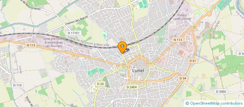 localisation de l'entreprise DELITESSE à LUNEL