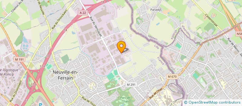 localisation de l'entreprise DELIUS ET SOHNE à NEUVILLE-EN-FERRAIN