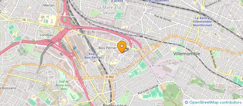 localisation de l'entreprise DELIVERT à ROSNY-SOUS-BOIS