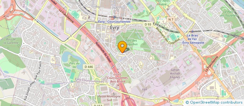 localisation de l'entreprise DELIVERY AND CO à EVRY-COURCOURONNES