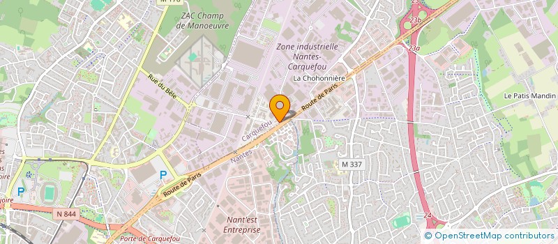 localisation de l'entreprise DELIVERY ASSOCIES & CO  CARQUEFOU