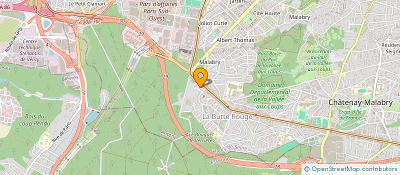 localisation de l'entreprise DELIVERY FOOD  CHATENAY-MALABRY