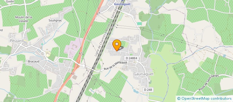 localisation de l'entreprise DELIVERYGO  GAURIAGUET