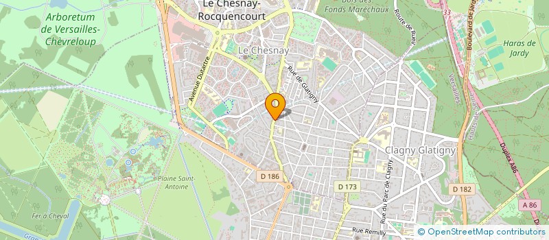 localisation de l'entreprise DELIVET PERE ET FILS  LE CHESNAY-ROCQUENCOURT