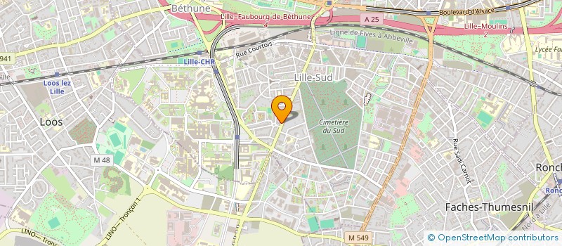 localisation de l'entreprise DELIVR'UP à LILLE