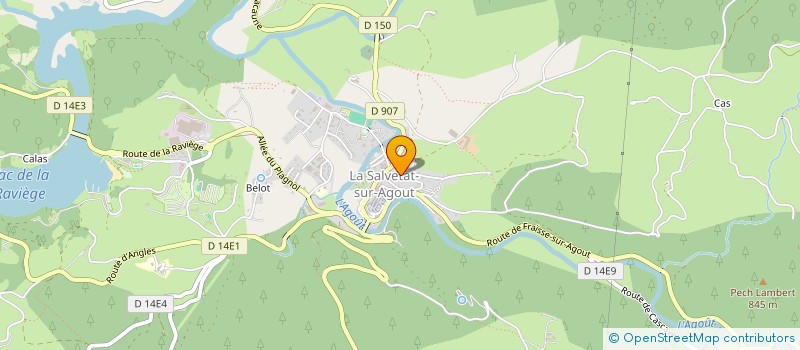 localisation de l'entreprise DELIVRANCE  LA SALVETAT-SUR-AGOUT