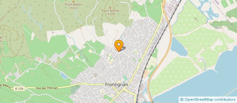 localisation de l'entreprise DELIZIA EUROPE à FRONTIGNAN