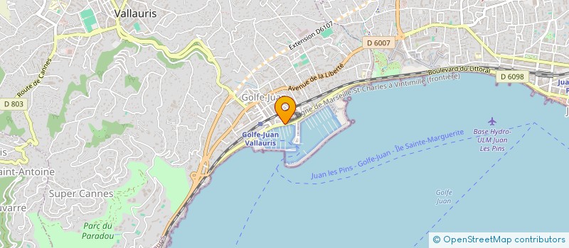 localisation de l'entreprise DELIZIE ITALIANE & DOLCE CREMOSO GLACES à VALLAURIS