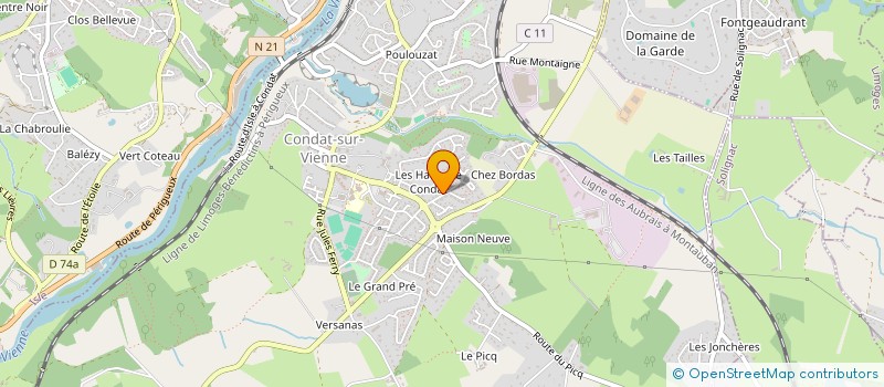 localisation de l'entreprise DELIZIO  CONDAT-SUR-VIENNE