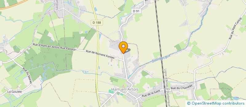 localisation de l'entreprise DELKA  HAM-EN-ARTOIS