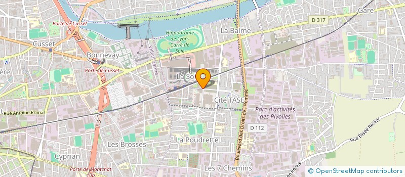 localisation de l'entreprise DELKA  VAULX-EN-VELIN