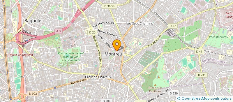 localisation de l'entreprise DELKAS TRANSPORT à MONTREUIL