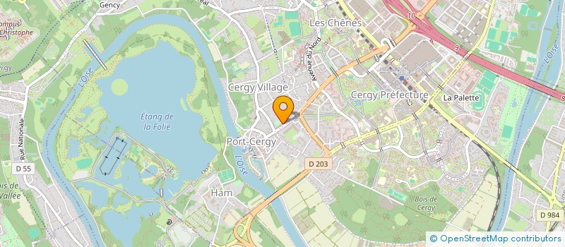 localisation de l'entreprise DELKASOP CONSULTING  CERGY