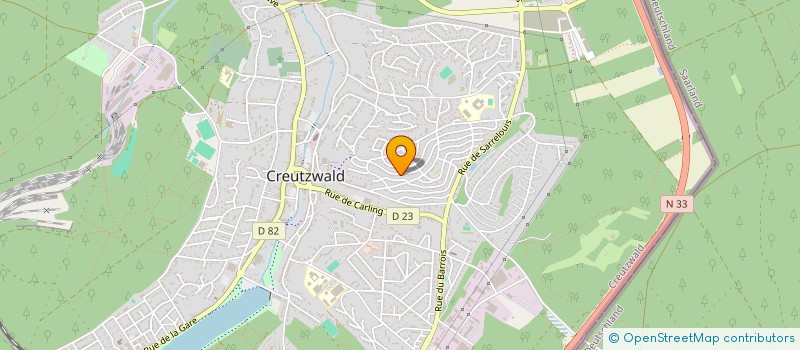 localisation de l'entreprise DELKRA SARL à CREUTZWALD