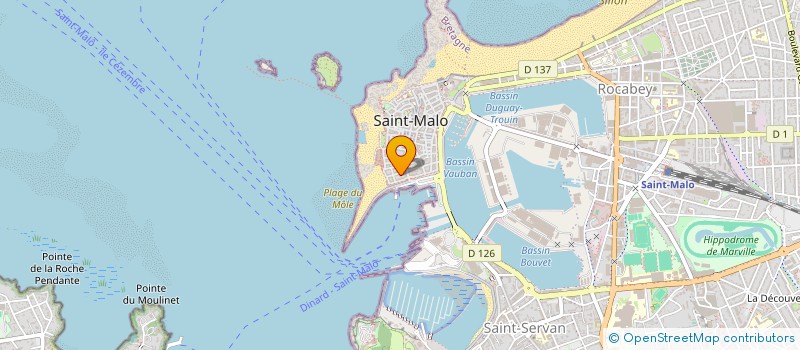 localisation de l'entreprise DELL'UOMO  SAINT-MALO