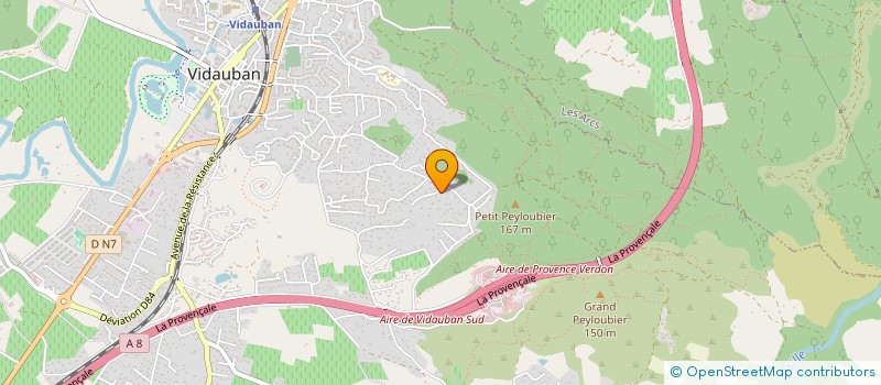 localisation de l'entreprise DELLA FORTUNA  VIDAUBAN