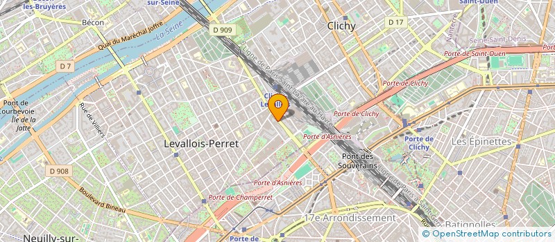 localisation de l'entreprise DELLA KASMO à LEVALLOIS-PERRET