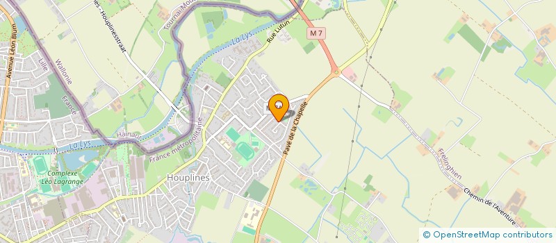 localisation de l'entreprise DELLACHERIE ESTAIRES  HOUPLINES