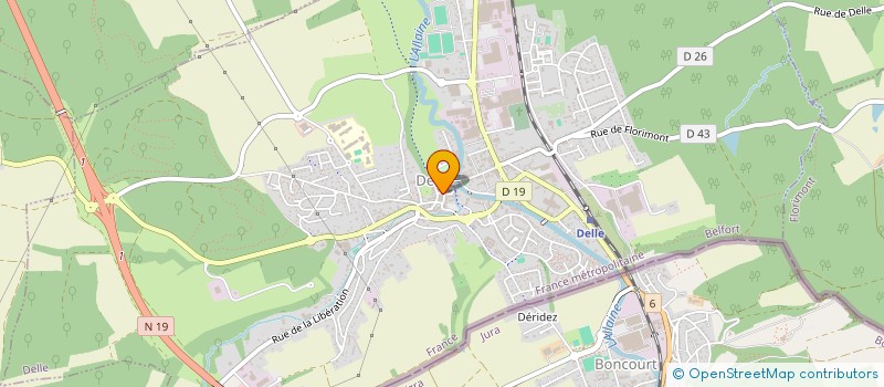 localisation de l'entreprise DELLE ATHLE  GRANDVILLARS