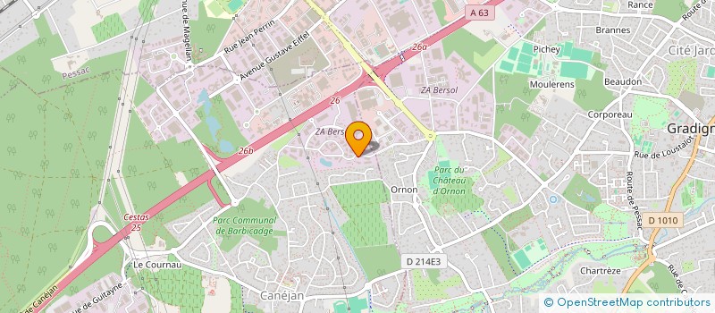 localisation de l'entreprise DELLEVIC INVEST à CANEJAN