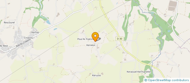 localisation de l'entreprise DELLIER TOPO à PLOUNEVEZ-LOCHRIST