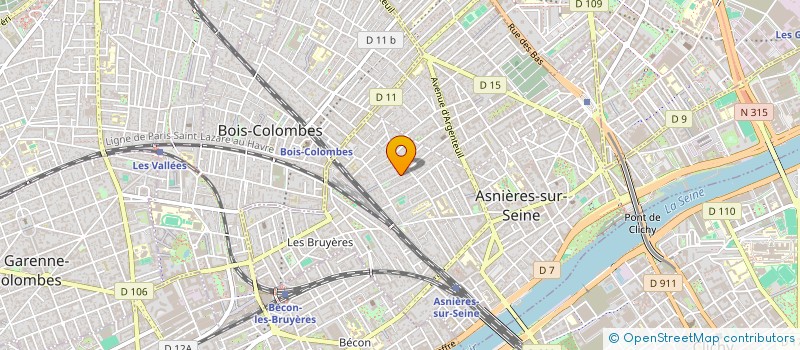 localisation de l'entreprise DELLOU IMMO à ASNIERES-SUR-SEINE