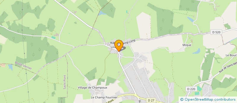 localisation de l'entreprise DELLOUE PAYSAGE à SAINT-REMY-EN-ROLLAT