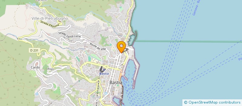 localisation de l'entreprise DELLY' DIET à BASTIA