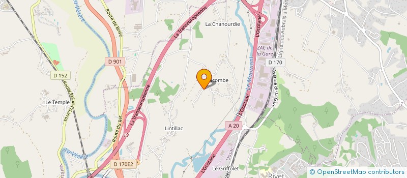 localisation de l'entreprise DELMA ET ISIS  USSAC