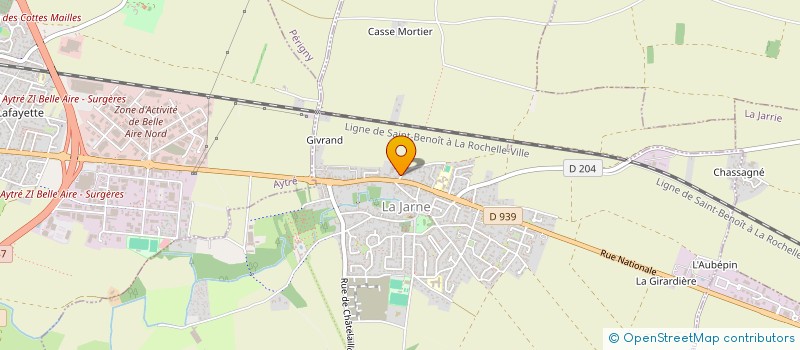 localisation de l'entreprise DELMA VIE & PATRIMOINE  LA JARNE