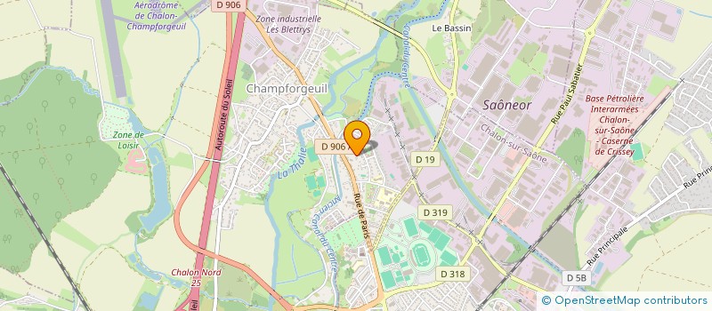 localisation de l'entreprise DELMAI à CHAMPFORGEUIL