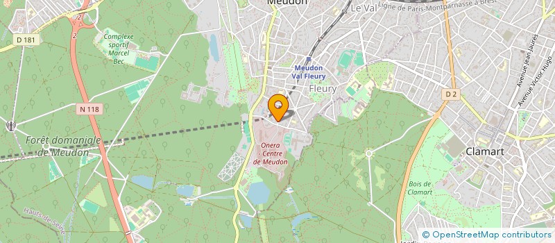 localisation de l'entreprise DELMAR 127 à MEUDON