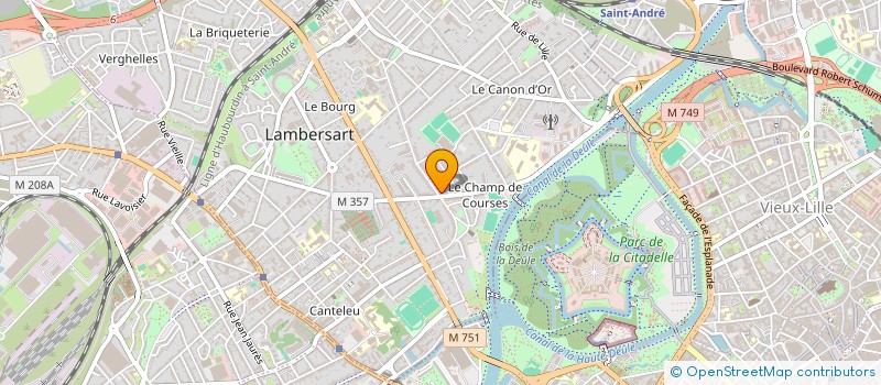 localisation de l'entreprise DELMAR à LAMBERSART