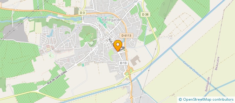 localisation de l'entreprise DELMAR à BELLEGARDE