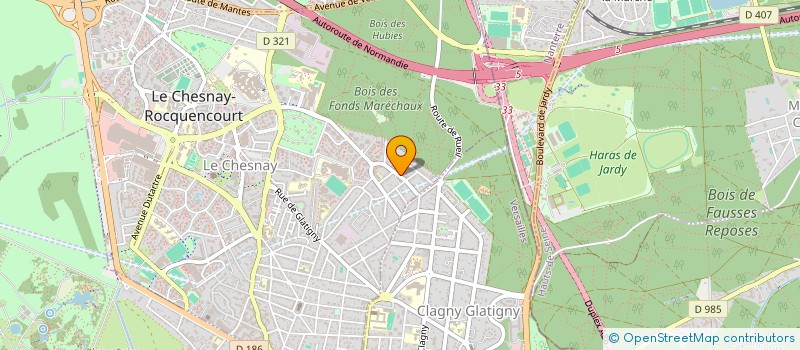 localisation de l'entreprise DELMAR COMMUNICATION  LE CHESNAY-ROCQUENCOURT