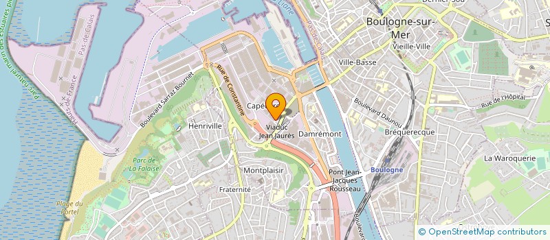 localisation de l'entreprise DELMAR ET LOUISE à BOULOGNE-SUR-MER