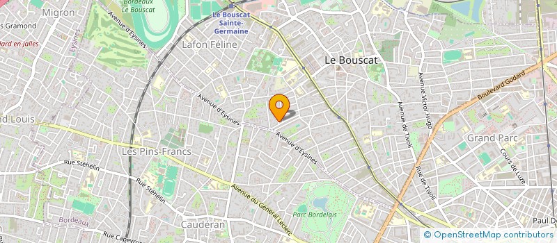 localisation de l'entreprise DELMARES-CHASSAING  LE BOUSCAT