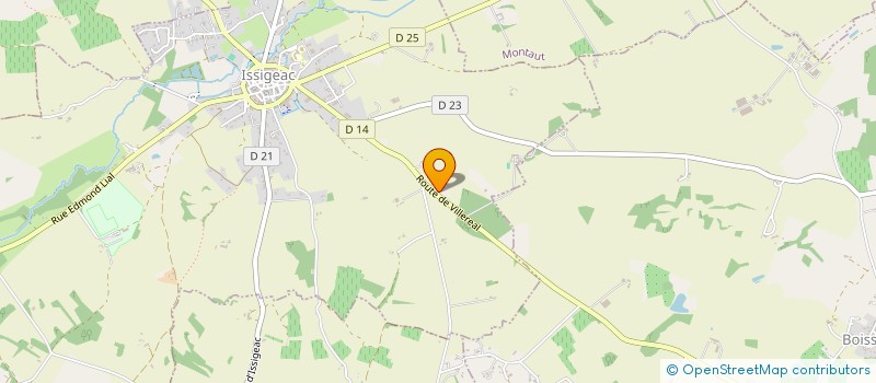 localisation de l'entreprise DELMARES FILS  ISSIGEAC