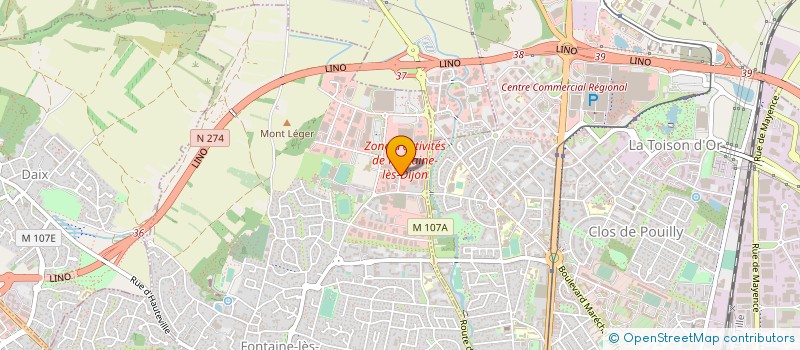 localisation de l'entreprise DELMAS à FONTAINE-LES-DIJON