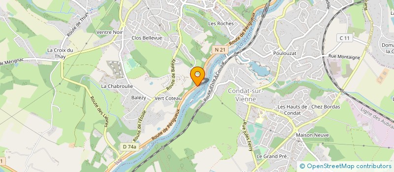 localisation de l'entreprise DELMAS à ISLE