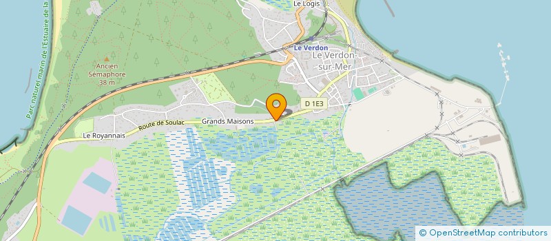 localisation de l'entreprise DELMAS  LE VERDON-SUR-MER