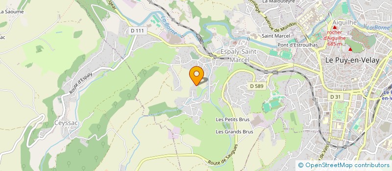 localisation de l'entreprise DELMAS  ESPALY-SAINT-MARCEL