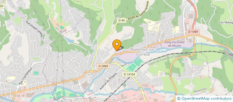localisation de l'entreprise DELMAS à MALEMORT
