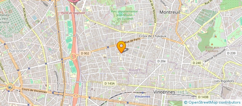 localisation de l'entreprise DELMAS ALAIN ET SEILLEIBERT DANIELE à MONTREUIL