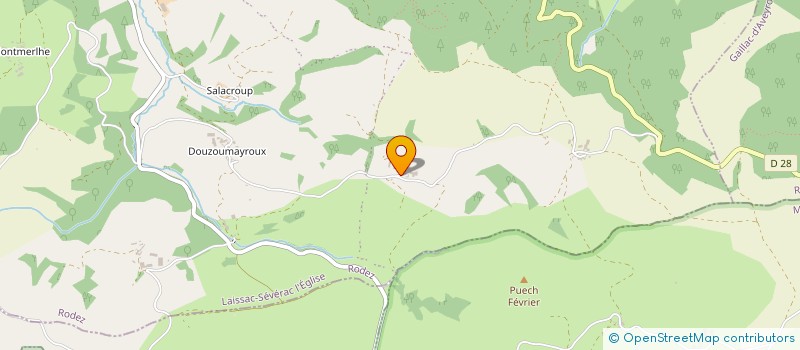 localisation de l'entreprise DELMAS ENERGIE  PALMAS D'AVEYRON