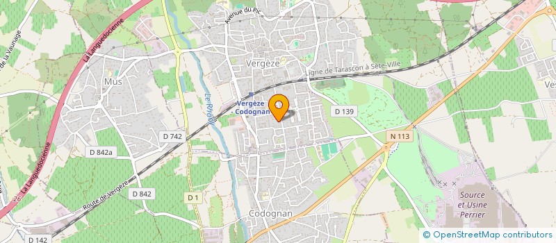 localisation de l'entreprise DELMAS FRERES à VERGEZE