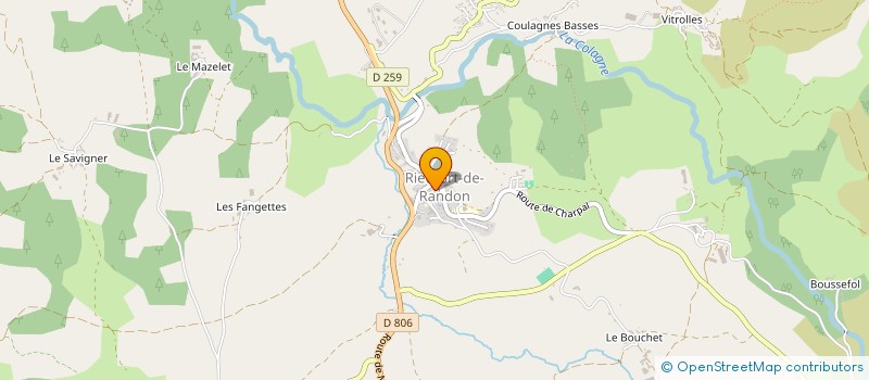 localisation de l'entreprise DELMAS MATHIEU ET BASTIEN  MONTS-DE-RANDON