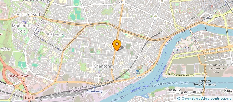 localisation de l'entreprise DELMASURE LIBERTE  NANTES