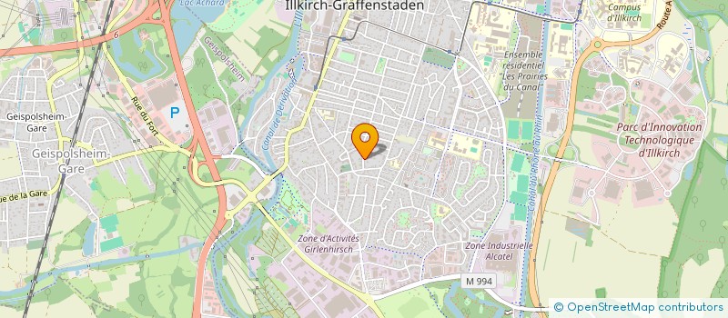 localisation de l'entreprise DELMAT  ILLKIRCH-GRAFFENSTADEN