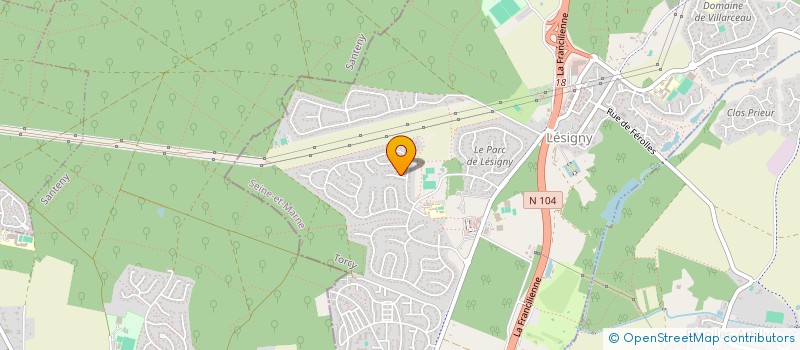 localisation de l'entreprise DELMAX  LESIGNY